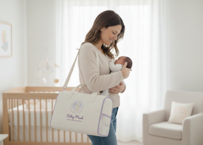 Silky Plush Diaper Bag